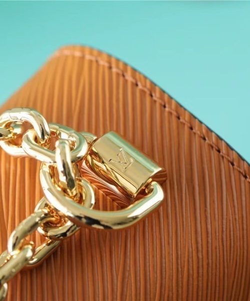 1:1 Replica Louis Vuitton LV Twist MM Epi Gold Miel Brown Luxury Bag For Women M59686 - 9.1in/23cm
