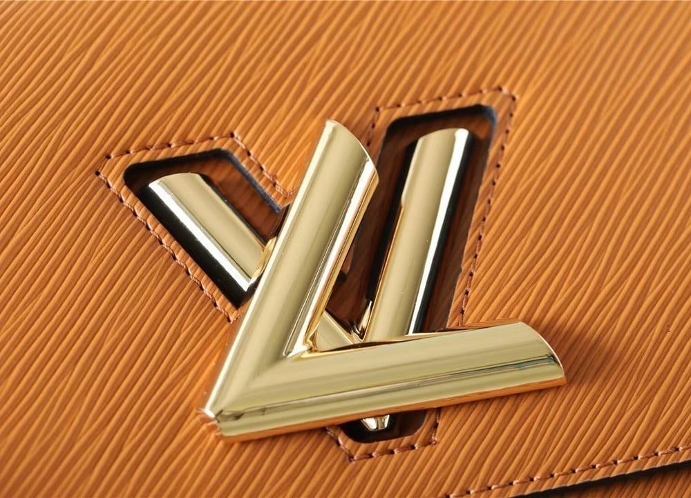 1:1 Replica Louis Vuitton LV Twist MM Epi Gold Miel Brown Luxury Bag For Women M59686 - 9.1in/23cm
