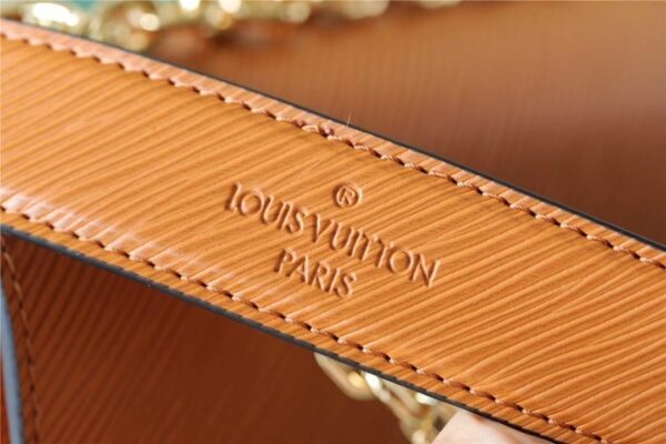 1:1 Replica Louis Vuitton LV Twist MM Epi Gold Miel Brown Luxury Bag For Women M59686 - 9.1in/23cm