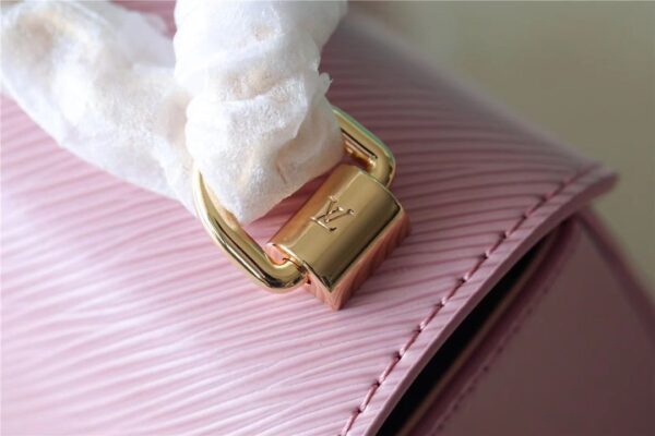 1:1 Replica Louis Vuitton LV Twist MM Epi Guimauve Purple Luxury Bag For Women - 9.1in/23cm
