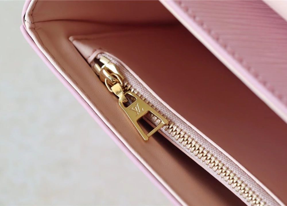 1:1 Replica Louis Vuitton LV Twist MM Epi Guimauve Purple Luxury Bag For Women - 9.1in/23cm