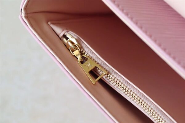 1:1 Replica Louis Vuitton LV Twist MM Epi Guimauve Purple Luxury Bag For Women - 9.1in/23cm