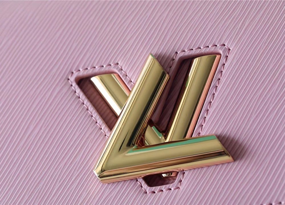 1:1 Replica Louis Vuitton LV Twist MM Epi Guimauve Purple Luxury Bag For Women - 9.1in/23cm