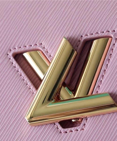 1:1 Replica Louis Vuitton LV Twist MM Epi Guimauve Purple Luxury Bag For Women - 9.1in/23cm