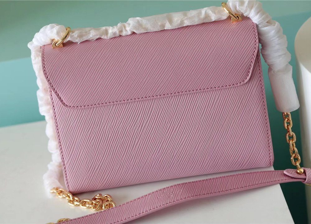 1:1 Replica Louis Vuitton LV Twist MM Epi Guimauve Purple Luxury Bag For Women - 9.1in/23cm