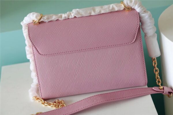 1:1 Replica Louis Vuitton LV Twist MM Epi Guimauve Purple Luxury Bag For Women - 9.1in/23cm