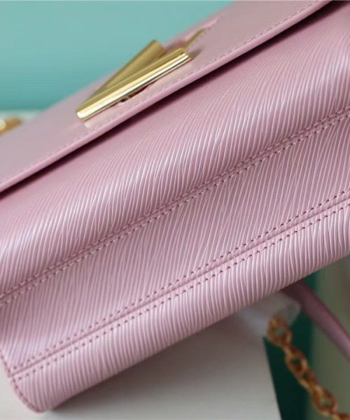 1:1 Replica Louis Vuitton LV Twist MM Epi Guimauve Purple Luxury Bag For Women - 9.1in/23cm