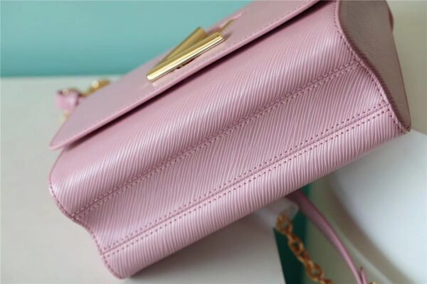 1:1 Replica Louis Vuitton LV Twist MM Epi Guimauve Purple Luxury Bag For Women - 9.1in/23cm