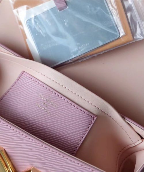 1:1 Replica Louis Vuitton LV Twist MM Epi Guimauve Purple Luxury Bag For Women - 9.1in/23cm