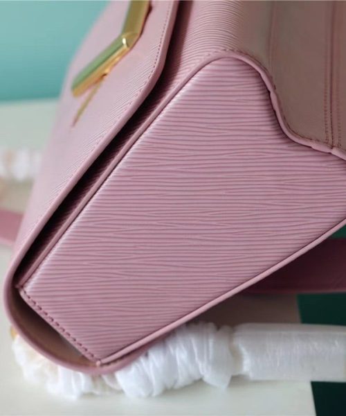 1:1 Replica Louis Vuitton LV Twist MM Epi Guimauve Purple Luxury Bag For Women - 9.1in/23cm