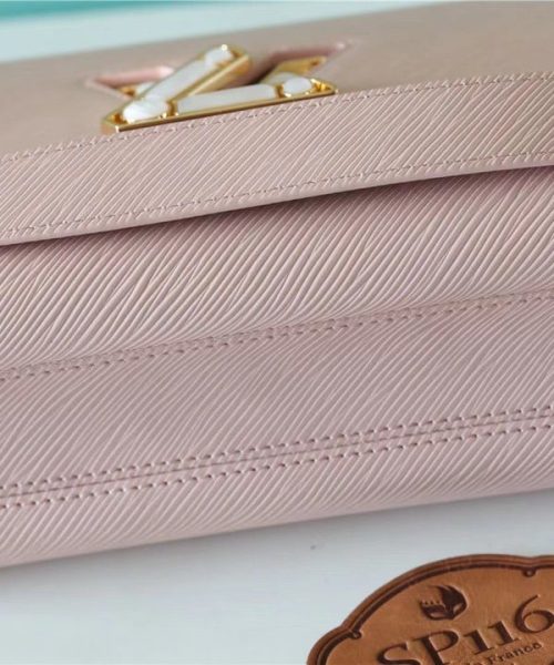 1:1 Replica Louis Vuitton LV Twist MM Epi Light Pink Luxury Bag For Women - 9.1in/23cm