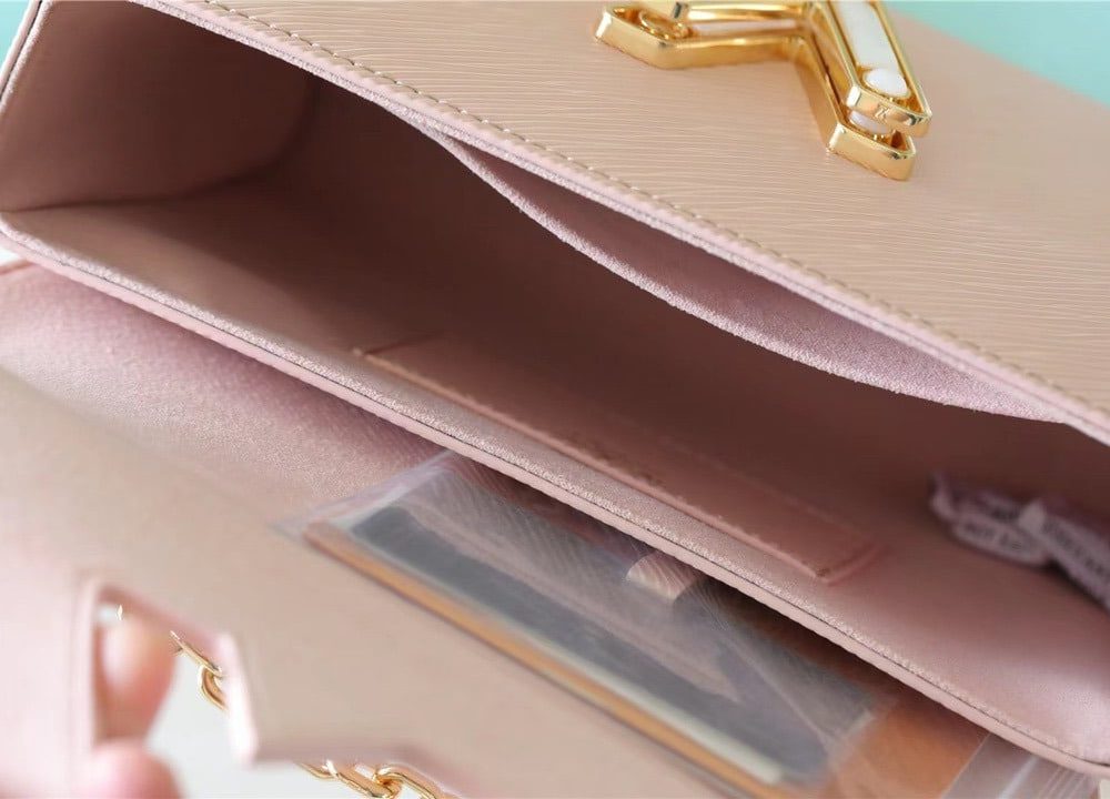 1:1 Replica Louis Vuitton LV Twist MM Epi Light Pink Luxury Bag For Women - 9.1in/23cm