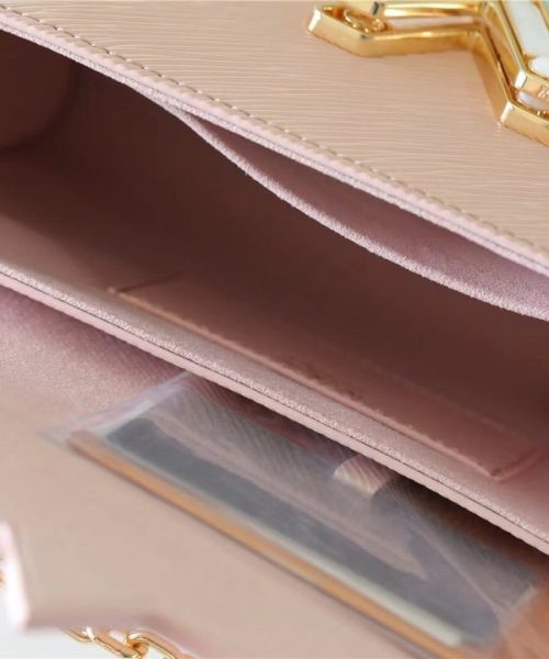 1:1 Replica Louis Vuitton LV Twist MM Epi Light Pink Luxury Bag For Women - 9.1in/23cm