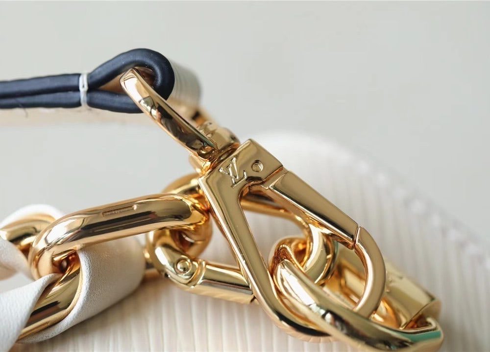 1:1 Replica Louis Vuitton LV Twist MM Epi White Luxury Bag For Women M21111 - 9.1in/23cm