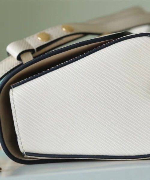 1:1 Replica Louis Vuitton LV Twist MM Epi White Luxury Bag For Women M21111 - 9.1in/23cm