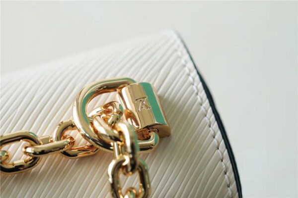 1:1 Replica Louis Vuitton LV Twist MM Epi White Luxury Bag For Women M55513 - 9.1in/23cm