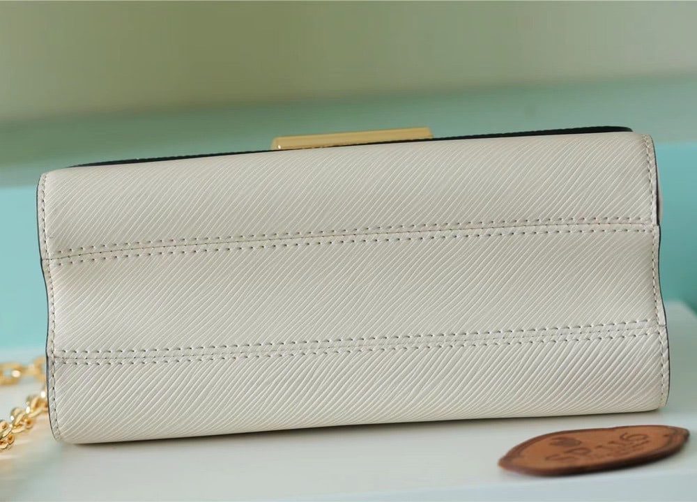 1:1 Replica Louis Vuitton LV Twist MM Epi White Luxury Bag For Women M55513 - 9.1in/23cm