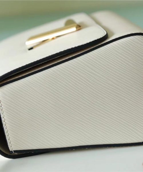 1:1 Replica Louis Vuitton LV Twist MM Epi White Luxury Bag For Women M55513 - 9.1in/23cm