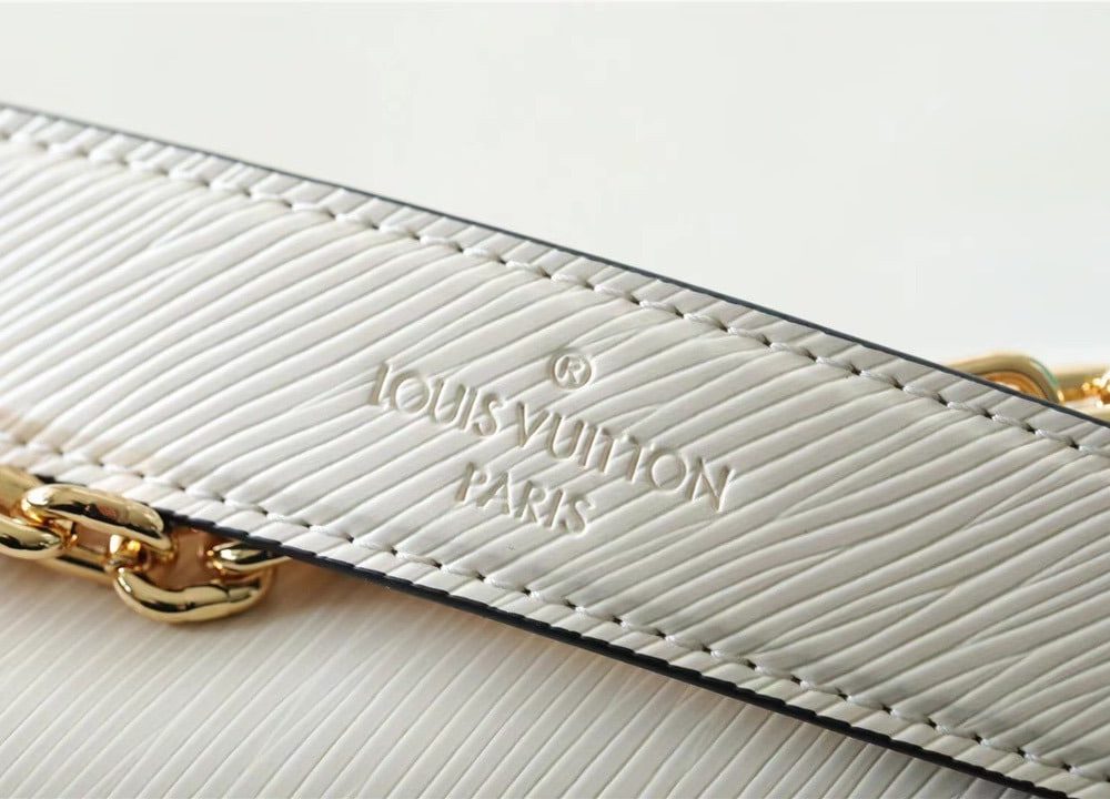 1:1 Replica Louis Vuitton LV Twist MM Epi White Luxury Bag For Women M55513 - 9.1in/23cm