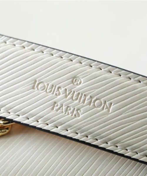 1:1 Replica Louis Vuitton LV Twist MM Epi White Luxury Bag For Women M55513 - 9.1in/23cm