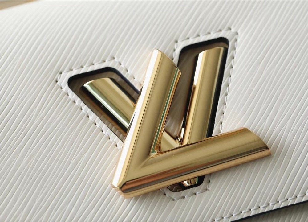 1:1 Replica Louis Vuitton LV Twist MM Epi White Luxury Bag For Women M21111 - 9.1in/23cm