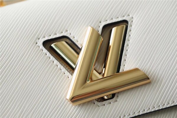 1:1 Replica Louis Vuitton LV Twist MM Epi White Luxury Bag For Women M21111 - 9.1in/23cm