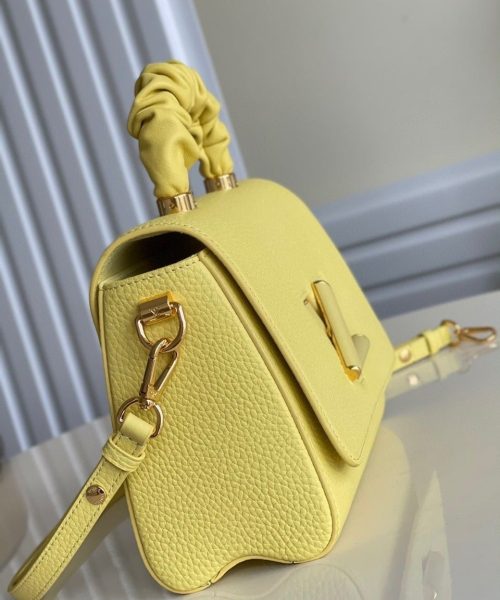 1:1 Replica Louis Vuitton LV Twist MM Ginger Yellow Luxury Bag For Women -  9.1in/23cm