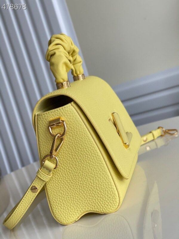 1:1 Replica Louis Vuitton LV Twist MM Ginger Yellow Luxury Bag For Women -  9.1in/23cm