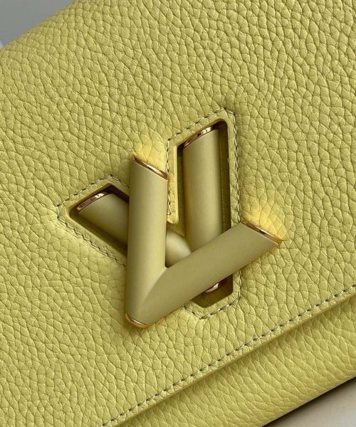 1:1 Replica Louis Vuitton LV Twist MM Ginger Yellow Luxury Bag For Women -  9.1in/23cm
