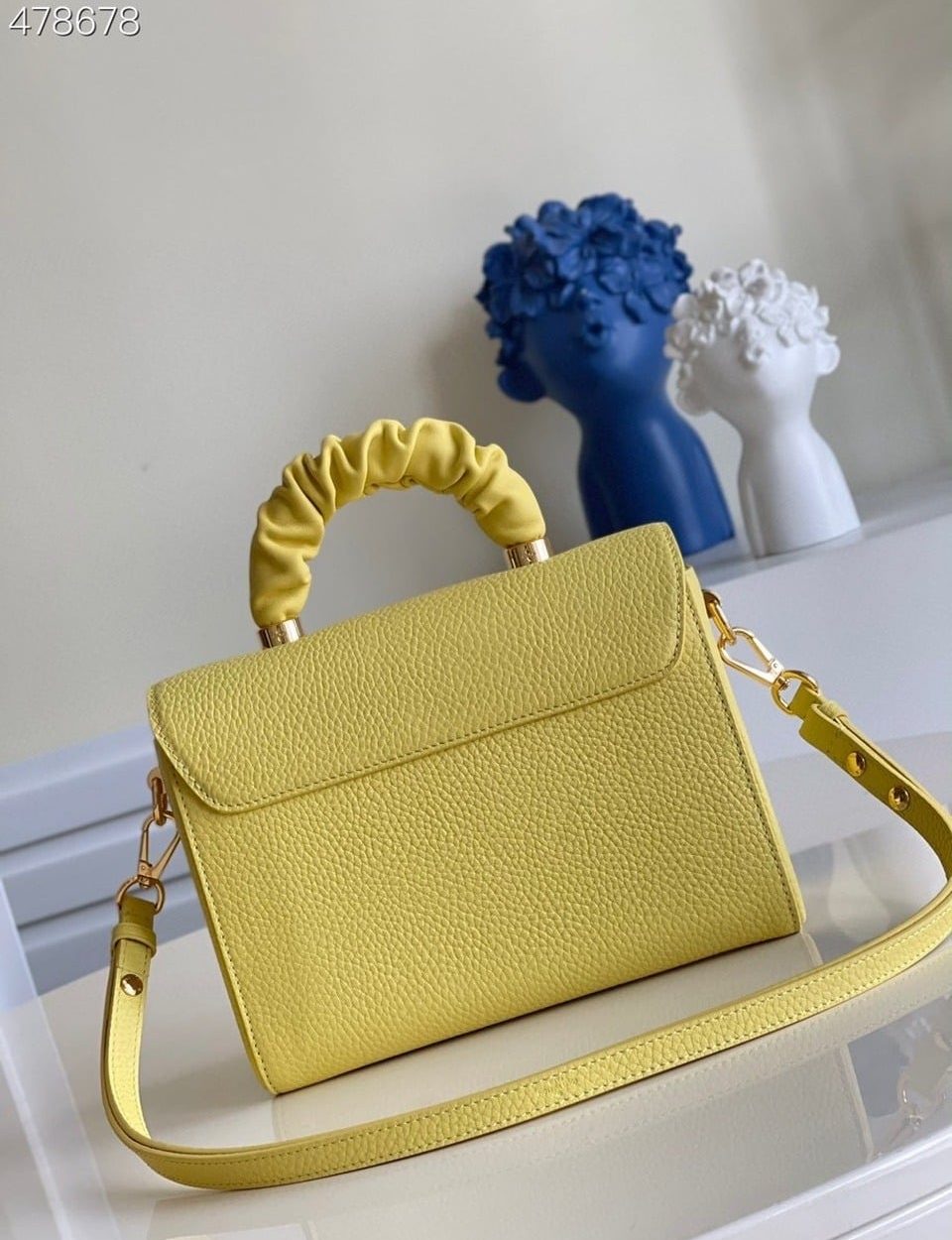 1:1 Replica Louis Vuitton LV Twist MM Ginger Yellow Luxury Bag For Women -  9.1in/23cm