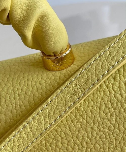 1:1 Replica Louis Vuitton LV Twist MM Ginger Yellow Luxury Bag For Women -  9.1in/23cm