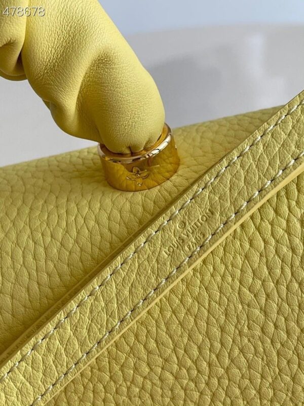 1:1 Replica Louis Vuitton LV Twist MM Ginger Yellow Luxury Bag For Women -  9.1in/23cm