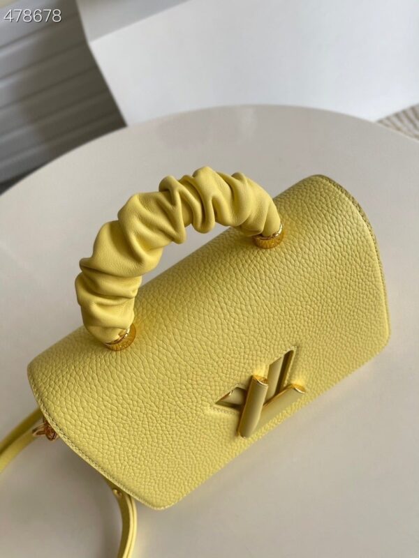 1:1 Replica Louis Vuitton LV Twist MM Ginger Yellow Luxury Bag For Women -  9.1in/23cm