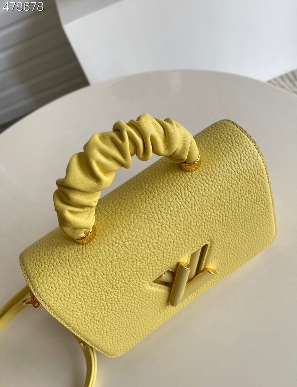 1:1 Replica Louis Vuitton LV Twist MM Ginger Yellow Luxury Bag For Women -  9.1in/23cm