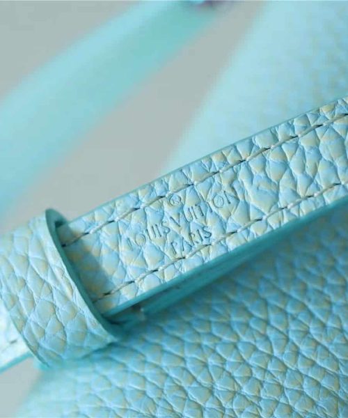 1:1 Replica Louis Vuitton LV Twist MM Grain Blue Luxury Bag For Women M20694 - 9.1in/23cm