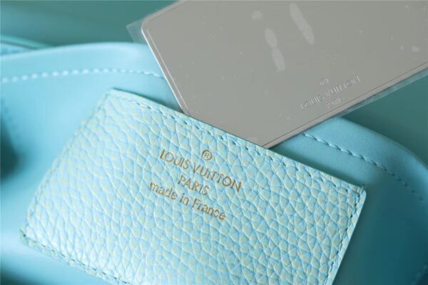 1:1 Replica Louis Vuitton LV Twist MM Grain Blue Luxury Bag For Women M20694 - 9.1in/23cm
