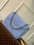 1:1 Replica Louis Vuitton LV Twist MM Blue Jean Exclusive Bag For Women M21040 9.1 in/23cm