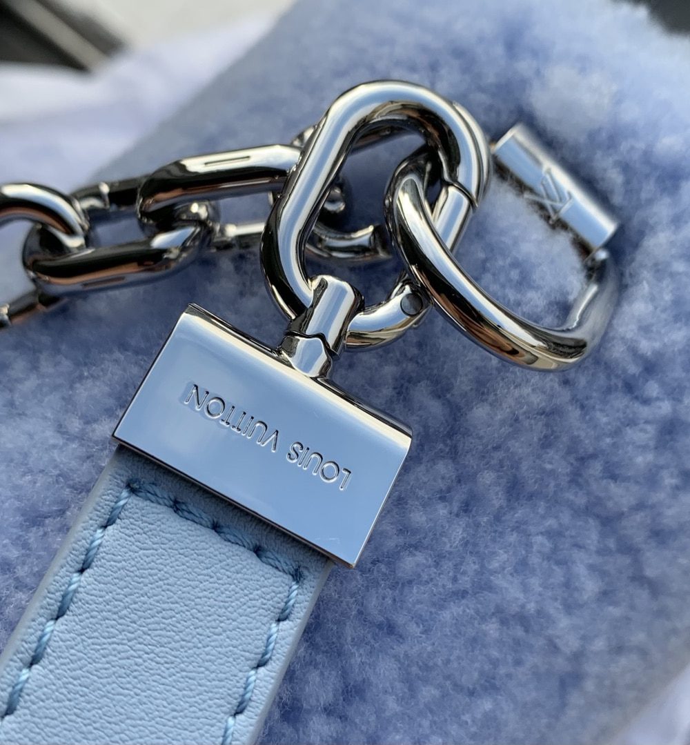 1:1 Replica Louis Vuitton LV Twist MM Blue Jean Exclusive Bag For Women M21040 9.1 in/23cm