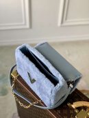 1:1 Replica Louis Vuitton LV Twist MM Blue Jean Exclusive Bag For Women M21040 9.1 in/23cm