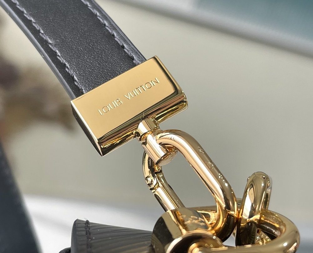 1:1 Replica Louis Vuitton LV Twist MM Monogram Flower Black Luxury Bag For Women M59402 - 9.1in/23cm