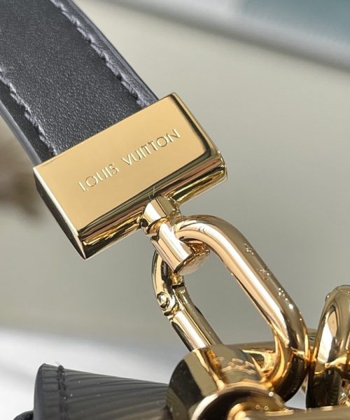 1:1 Replica Louis Vuitton LV Twist MM Monogram Flower Black Luxury Bag For Women M59402 - 9.1in/23cm