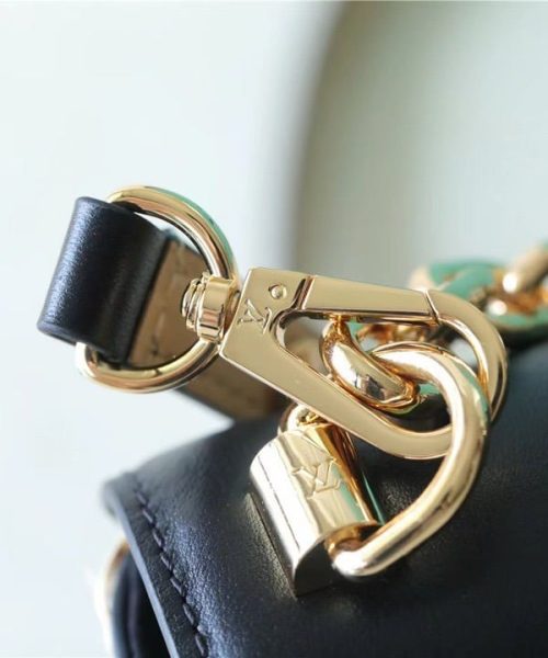 1:1 Replica Louis Vuitton LV Twist MM Raffia Black Luxury Bag For Women - 9.1in/23cm