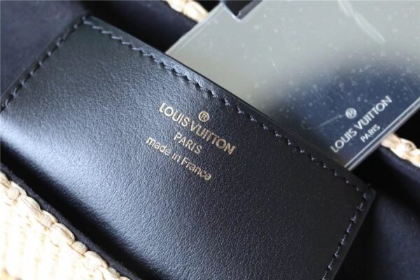 1:1 Replica Louis Vuitton LV Twist MM Raffia Black Luxury Bag For Women - 9.1in/23cm