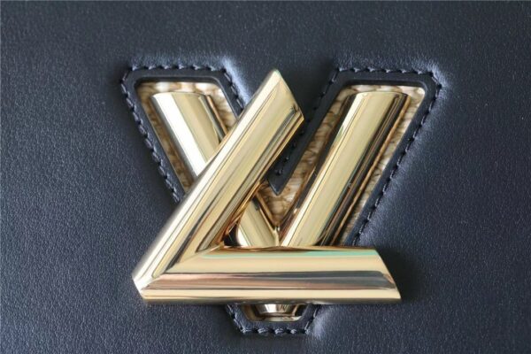 1:1 Replica Louis Vuitton LV Twist MM Raffia Black Luxury Bag For Women - 9.1in/23cm