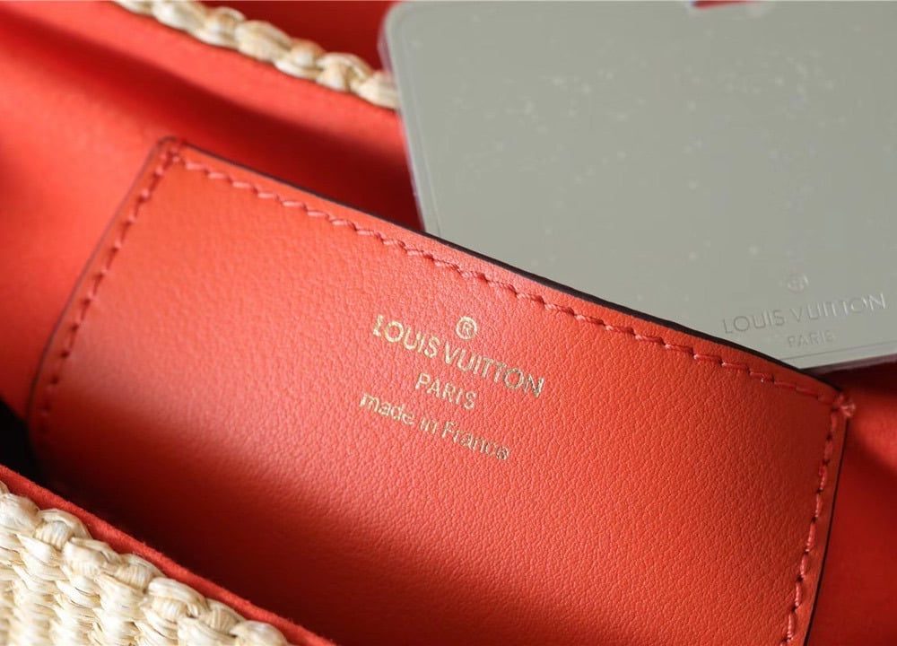 1:1 Replica Louis Vuitton LV Twist MM Raffia Caramel Luxury Bag For Women M57648 - 9.1in/23cm