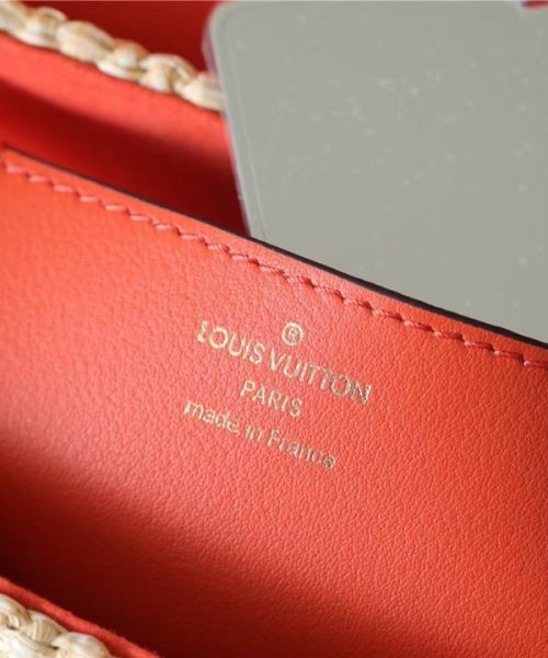 1:1 Replica Louis Vuitton LV Twist MM Raffia Caramel Luxury Bag For Women M57648 - 9.1in/23cm
