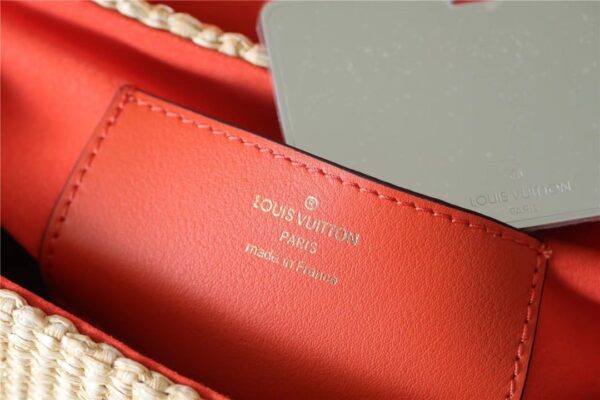 1:1 Replica Louis Vuitton LV Twist MM Raffia Caramel Luxury Bag For Women M57648 - 9.1in/23cm