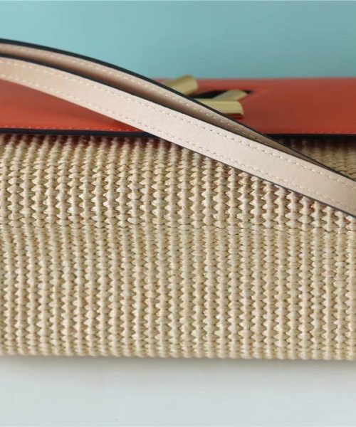 1:1 Replica Louis Vuitton LV Twist MM Raffia Caramel Luxury Bag For Women M57648 - 9.1in/23cm