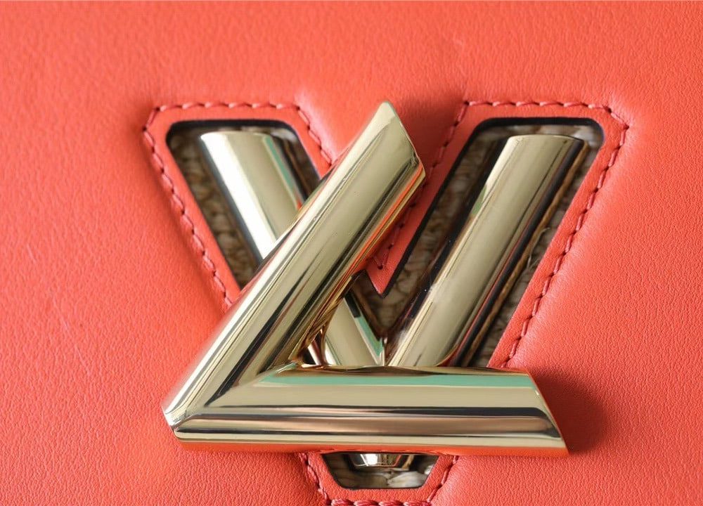 1:1 Replica Louis Vuitton LV Twist MM Raffia Caramel Luxury Bag For Women M57648 - 9.1in/23cm