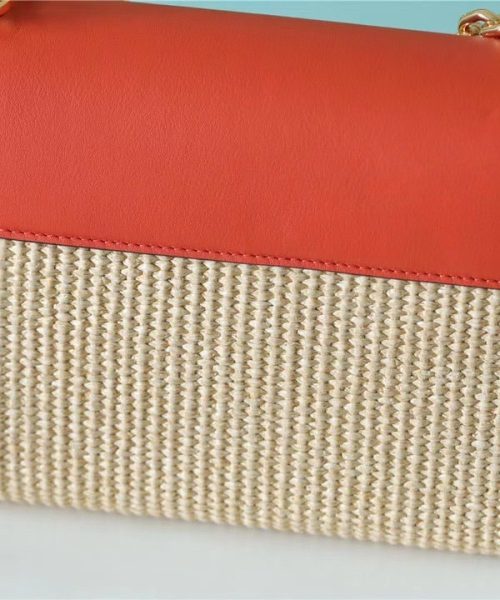 1:1 Replica Louis Vuitton LV Twist MM Raffia Caramel Luxury Bag For Women M57648 - 9.1in/23cm